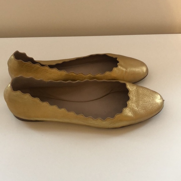 CHLOE scalloped leather ballet flat - Picture 3 of 8